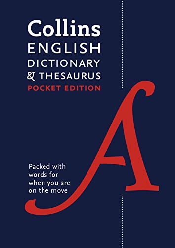 Stock image for Collins English Dictionary and Thesaurus Pocket edition: All-in-one language support in a portable format (Dictionary/Thesaurus) for sale by Goldstone Books
