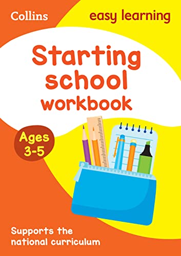 Imagen de archivo de Starting School Workbook Ages 35 Reception Maths and English Home Learning and School Resources from the Publisher of Revision Practice Guides, Activities Collins Easy Learning Preschool a la venta por PBShop.store US