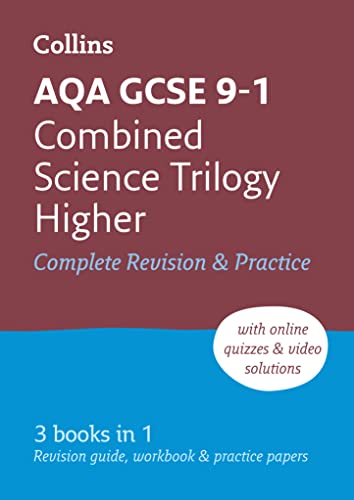 Imagen de archivo de Grade 9-1 GCSE Combined Science Trilogy Higher AQA All-in-One Complete Revision and Practice (with free flashcard download) (Collins GCSE 9-1 Revision) a la venta por AwesomeBooks