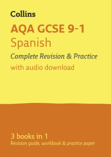 Stock image for Grade 9-1 GCSE Spanish AQA All-in-One Complete Revision and Practice (with free flashcard download) (Collins GCSE 9-1 Revision) for sale by AwesomeBooks