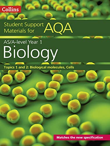 Stock image for AQA A level Biology Year 1 & AS Topics 1 and 2: Biological materials, Cells (Collins Student Support Materials) for sale by AwesomeBooks