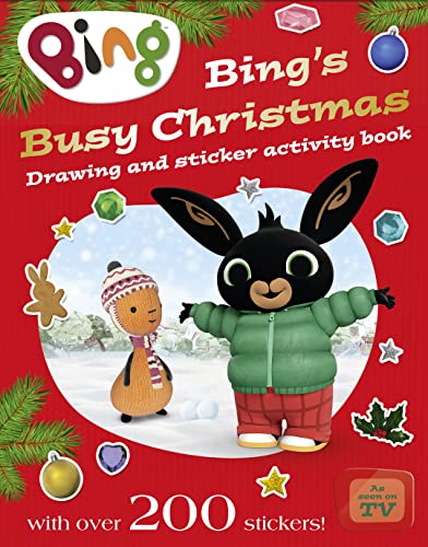 Beispielbild fr Bings Busy Christmas: Drawing and sticker activity book zum Verkauf von WorldofBooks