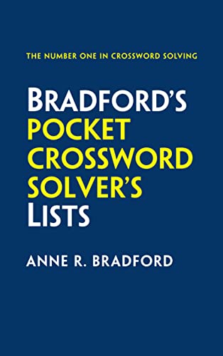 9780008209124: Bradford’s Pocket Crossword Solver’s Lists: 75,000 solutions in 500 subject lists for cryptic and quick puzzles