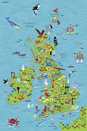 Imagen de archivo de Children's Wall Map of the United Kingdom and Ireland a la venta por Blackwell's