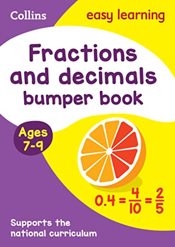 Imagen de archivo de Fractions & Decimals Bumper Book Ages 7-9: Ideal for home learning (Collins Easy Learning KS2) a la venta por WorldofBooks