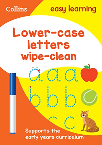 Stock image for Lower Case Letters Age 3-5 Wipe Clean Activity Book: Reception English Home Learning and School Resources from the Publisher of Revision Practice . Activities. (Collins Easy Learning Preschool) for sale by Chiron Media