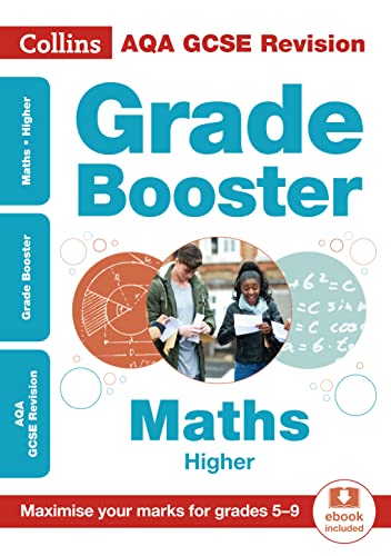 Stock image for AQA GCSE 9-1 Maths Higher Grade Booster (Grades 5-9): Ideal for home learning, 2021 assessments and 2022 exams (Collins GCSE Grade 9-1 Revision) for sale by WorldofBooks