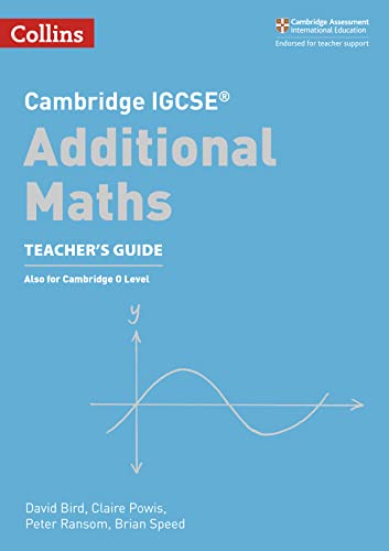 Imagen de archivo de Cambridge IGCSET Additional Maths Teacher's Guide (Collins Cambridge IGCSET) (Collins Cambridge IGCSE (TM)) a la venta por Chiron Media