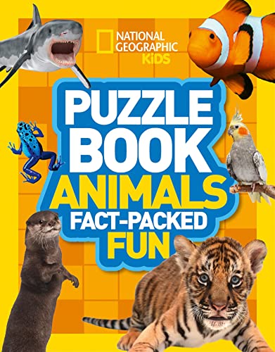 Stock image for Puzzle Book Animals: Brain-tickling quizzes, sudokus, crosswords and wordsearches (National Geographic Kids Puzzle Books) for sale by AwesomeBooks