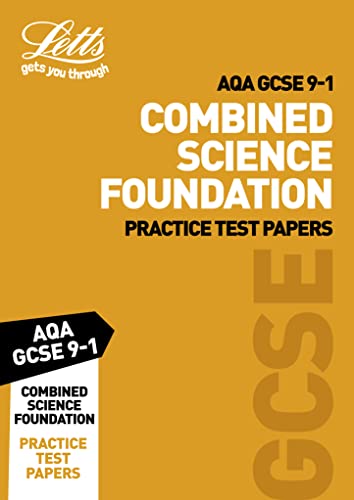 Beispielbild fr Grade 9-1 GCSE Combined Science Foundation AQA Practice Test Papers: GCSE Grade 9-1 (Letts GCSE 9-1 Revision Success) zum Verkauf von WorldofBooks