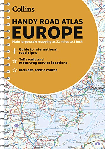 Stock image for Collins Handy Road Atlas Europe: A5 Spiral (Collins Road Atlas) for sale by WorldofBooks