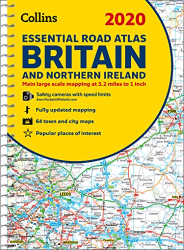 Imagen de archivo de 2020 Collins Essential Road Atlas Britain and Northern Ireland a la venta por PlumCircle
