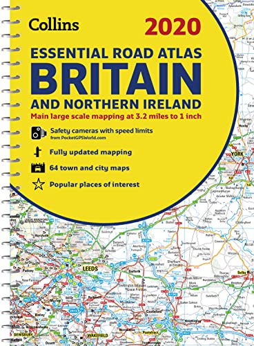 9780008318703: 2020 Collins Essential Road Atlas Britain and Northern Ireland