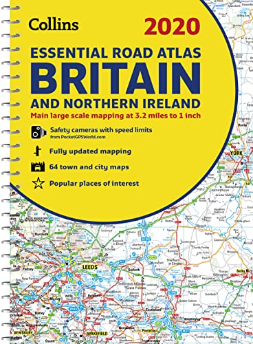 Stock image for 2020 Collins Essential Road Atlas Britain and Northern Ireland for sale by PlumCircle