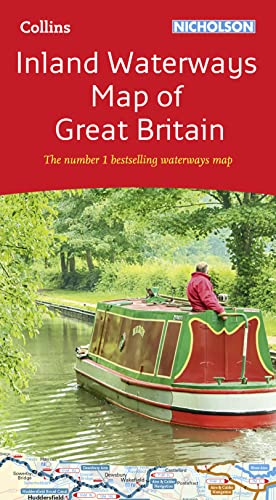 Collins Nicholson Inland Waterways Map of Great Britain: The number 1 bestselling waterways map (Nicholson Waterways Map) - Collins Maps