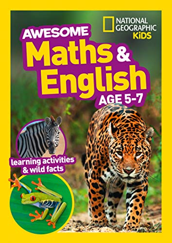 Beispielbild fr Awesome Maths and English Age 5-7: Ideal for use at home (National Geographic Kids) zum Verkauf von WorldofBooks
