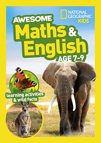 Beispielbild fr Awesome Maths and English Age 7-9: Ideal for use at home (National Geographic Kids) zum Verkauf von WorldofBooks