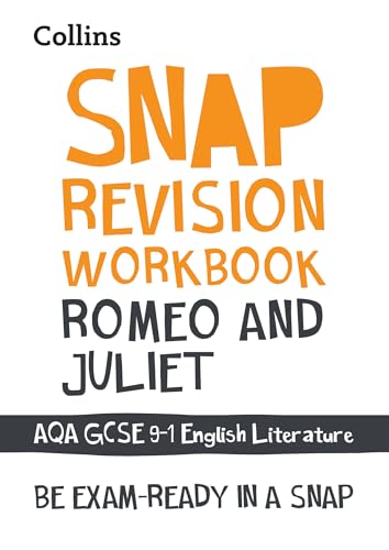 Stock image for Romeo and Juliet AQA GCSE 9 " 1 English Literature Workbook: Ideal for the 2024 and 2025 exams (Collins GCSE 9-1 Snap Revision) for sale by WorldofBooks