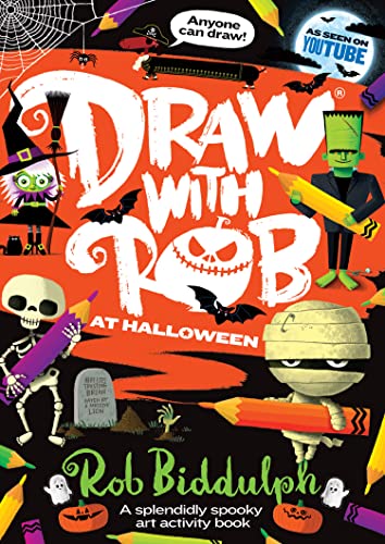 Imagen de archivo de Draw With Rob at Halloween: The Number One bestselling art activity book series from internet sensation Rob Biddulph a la venta por WorldofBooks