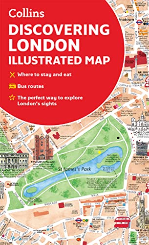 Beispielbild fr Discovering London Illustrated Map zum Verkauf von WorldofBooks