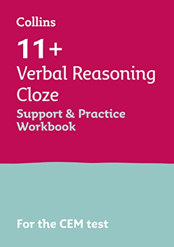 Stock image for 11+ Verbal Reasoning Cloze Support and Practice Workbook: For the CEM 2024 tests (Collins 11+) for sale by PBShop.store US