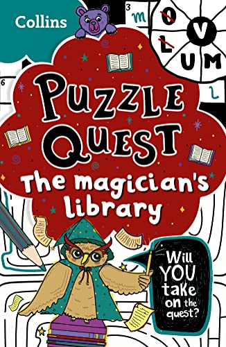 Stock image for The Magician  s Library: Solve more than 100 puzzles in this adventure story for kids aged 7+ (Puzzle Quest) for sale by WorldofBooks
