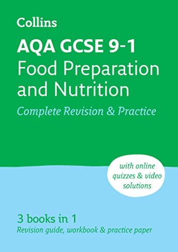 Imagen de archivo de AQA GCSE 9-1 Food Preparation & Nutrition Complete Revision & Practice: Ideal for the 2024 and 2025 exams (Collins GCSE Grade 9-1 Revision) a la venta por AwesomeBooks