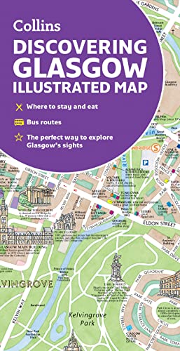 Imagen de archivo de Discovering Glasgow Illustrated Map a la venta por Blackwell's