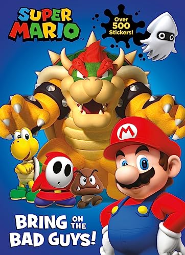 Stock image for Official Super Mario: Bring on the Bad Guys!: An illustrated Sticker Activity Book  " perfect for kids and fans of the video game! for sale by WorldofBooks