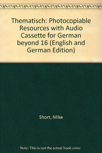 9780009553929: Photocopiable Resources with Audio Cassette for German beyond 16