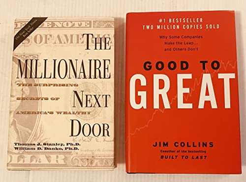 Imagen de archivo de 2 Books! 1) The Millionaire Next Door: The Surprising Secrets of America's Wealthy 2) Good to Great: Why Some Companies Make the Leap. and Others Don't: [Hardcover] Thomas J. Stanley & William D. Dunko and Jim Collins a la venta por RUSH HOUR BUSINESS