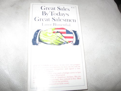 Stock image for Great Sales by Today's Great Salesmen for sale by ThriftBooks-Dallas