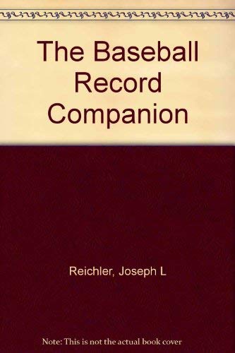 Stock image for The Baseball Record Companion for sale by Better World Books