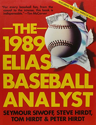 Stock image for The 1989 Elias Baseball Analyst for sale by Wonder Book
