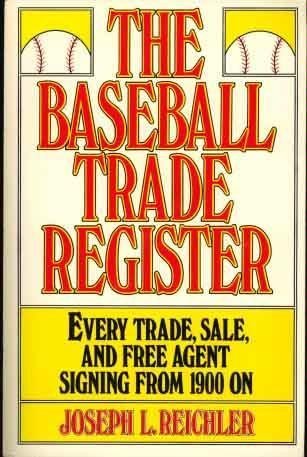 Beispielbild fr Baseball Trade Register zum Verkauf von Coas Books