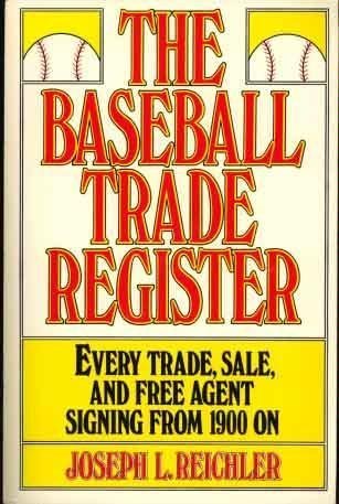 Stock image for Baseball Trade Register for sale by Coas Books