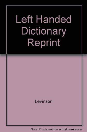 9780020405702: Left Handed Dictionary Reprint