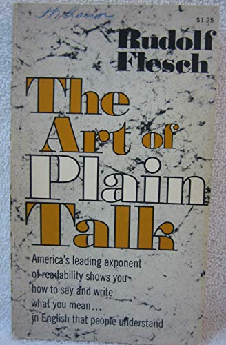 9780020463801: Art of Plain Talk