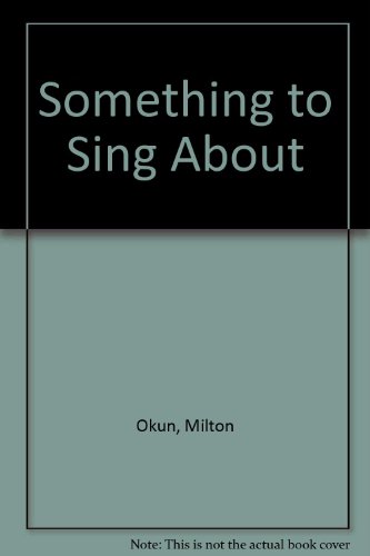9780020613503: Something to Sing About