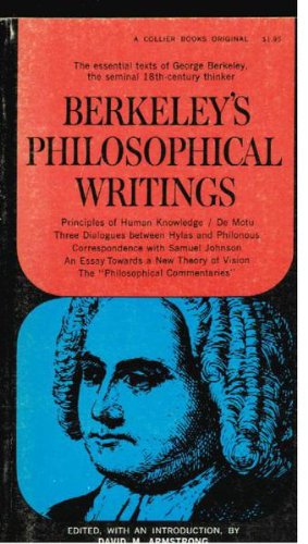 Beispielbild fr Berkeley's Philosophical Writings zum Verkauf von Gulf Coast Books