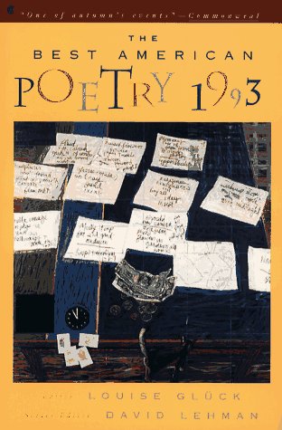 Beispielbild fr The Best American Poetry 1993 zum Verkauf von SecondSale