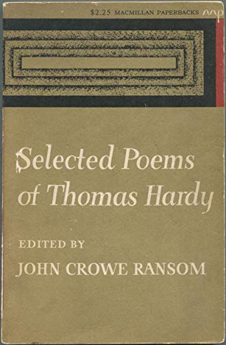 9780020704904: Selected Poems of Thomas Hardy
