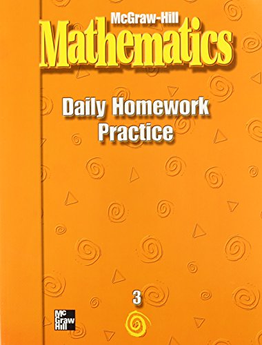 Stock image for McGraw Hill Daily Homework Practice Book: grade 3 for sale by Ergodebooks