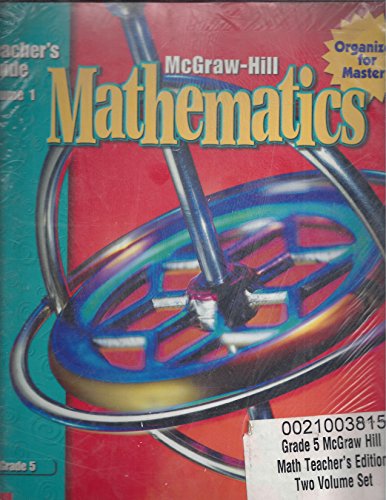 9780021003815: Mathematics, Teacher's Guide Volume 1 & 2, Mcgraw Hill Two Volume Set