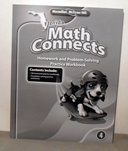 9780021011780: Florida Math Connects Homework & Problem Solving Practice Workbook, Grade 4