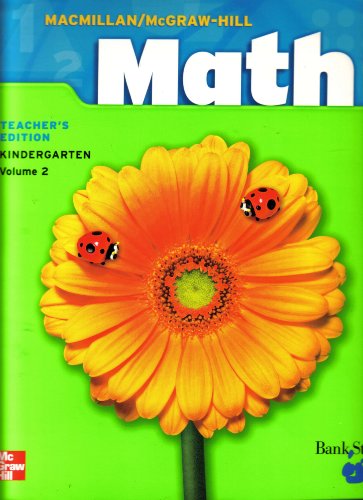Stock image for Math Kindergarten Bank Street (Teachers Edition Examination Copy, Volume 2) for sale by Better World Books