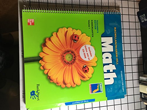 Stock image for Math Grade K Volume 1 (Mcmillan Mcgraw Hill Math) ; 9780021040384 ; 0021040389 for sale by APlus Textbooks