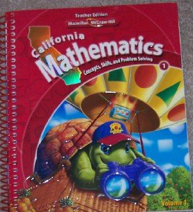 Imagen de archivo de California Mathematics 5: Concepts, Skills, and Problem Solving, Volume 1 - Teacher Edition (1) a la venta por ThriftBooks-Atlanta