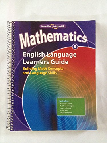 Stock image for Mathematics Grade 5 English Language Learners Guide Building Math Concepts and Language Skills for sale by HPB-Red