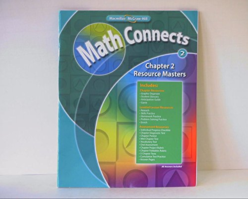 Imagen de archivo de Math Connects Level 2, Chapter 2 Resource Masters ISBN 002107223X 9780021072231 2009 by Macmillan/McGraw-Hill a la venta por Allied Book Company Inc.